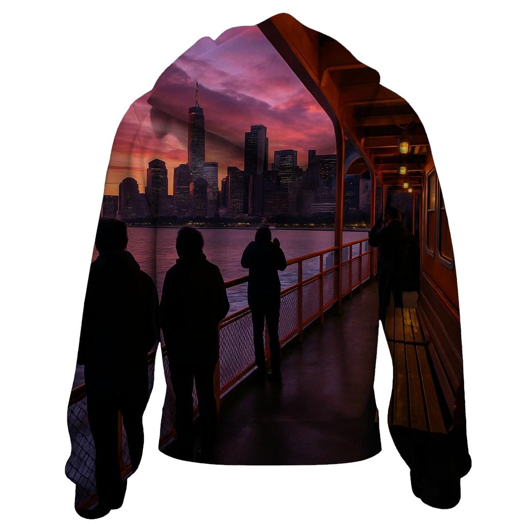 Twilight Ferry Crossing To Lower Manhattan designer hoodies