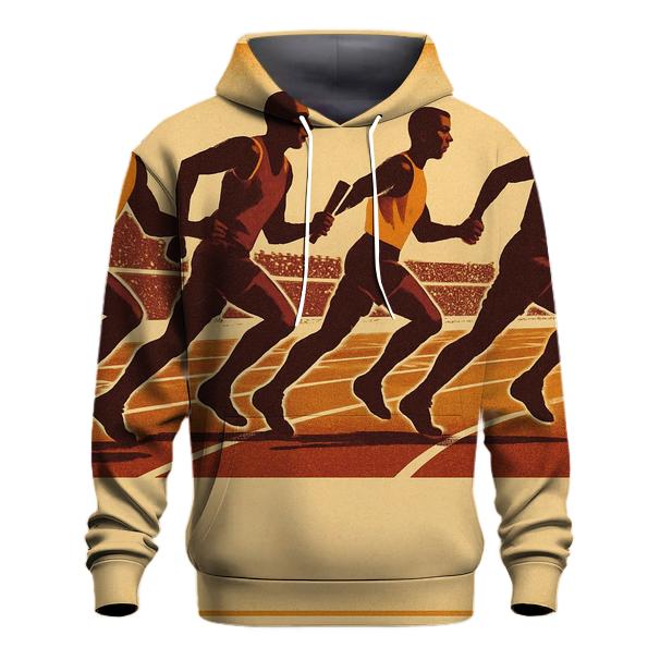 Vintage Track Relay hoodie designs
