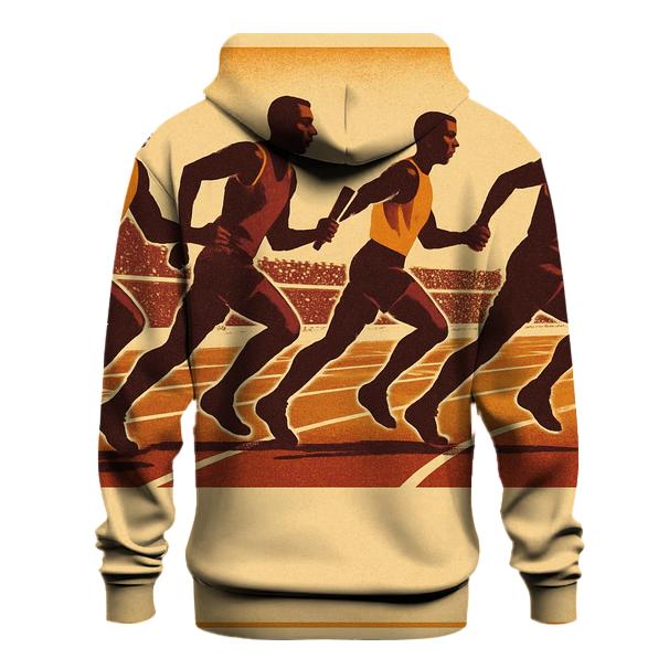 Vintage Track Relay hoodie designs
