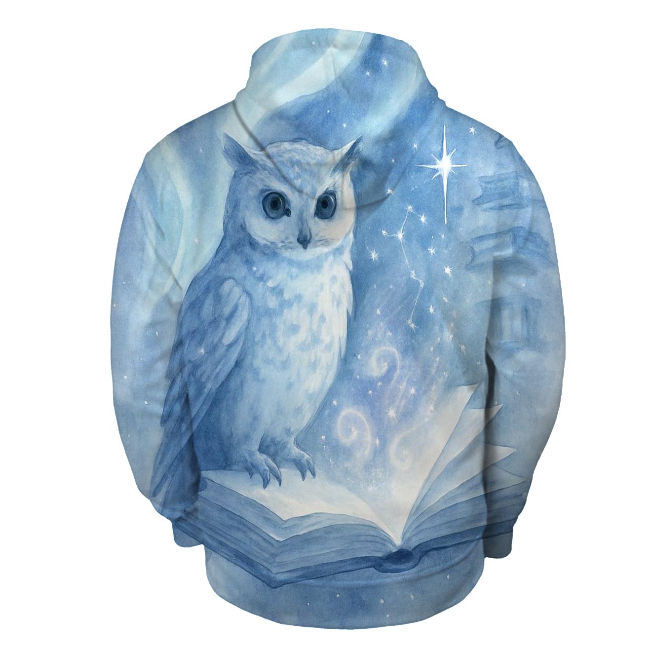 Aurora Owl Librarian embroidered hoodies