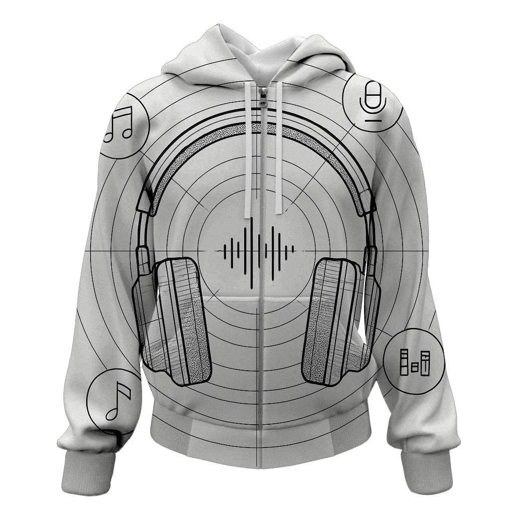 Headphone Orbit Diagram hoodie trends