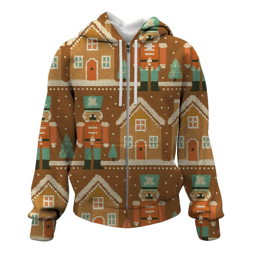 Gingerbread Village Parade Design hoodie styles