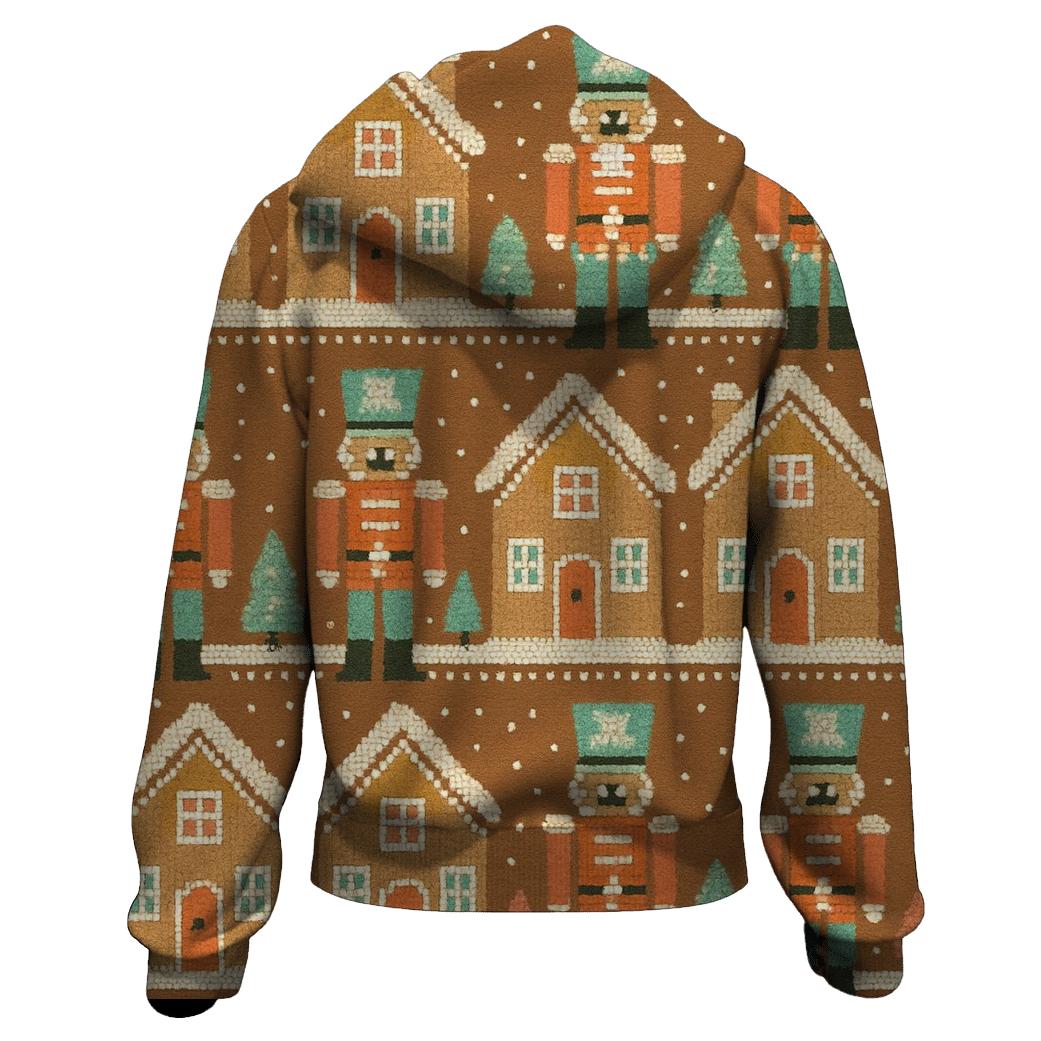 Gingerbread Village Parade Design hoodie styles