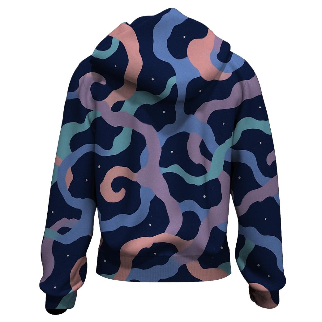 Nebula Filament Bouquet zip-up hoodies