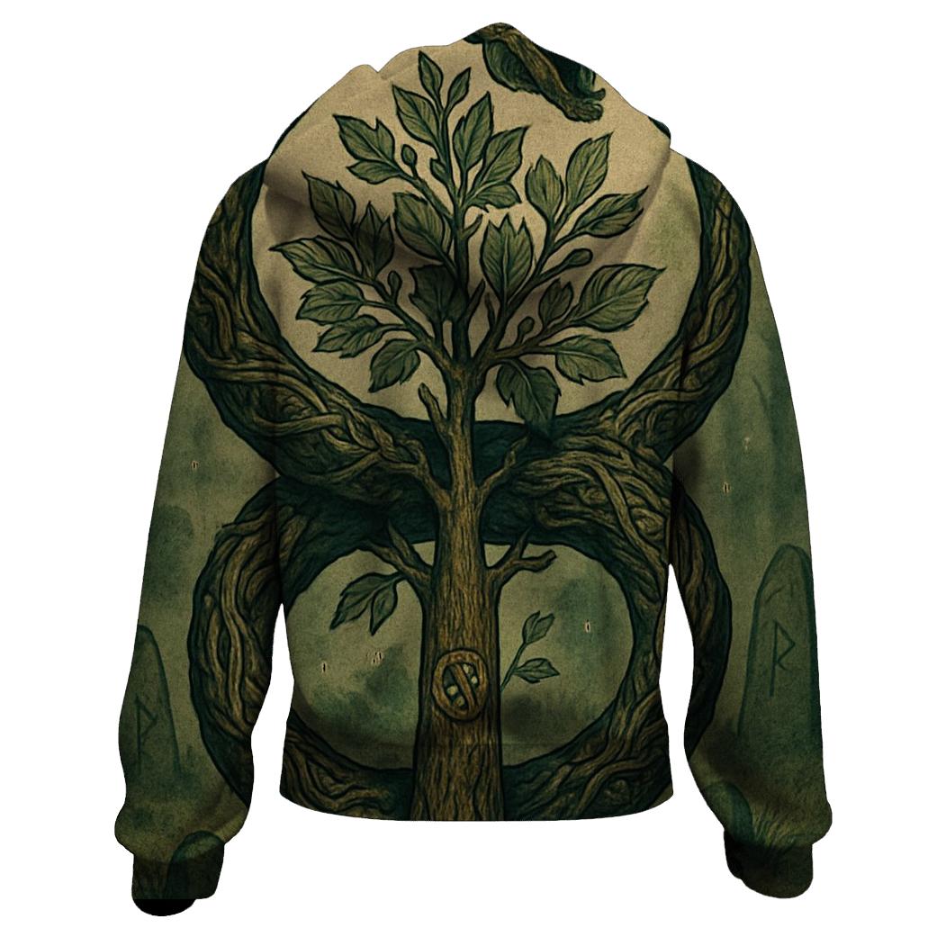 Verdant Ouroboros Grove hoodies fashion