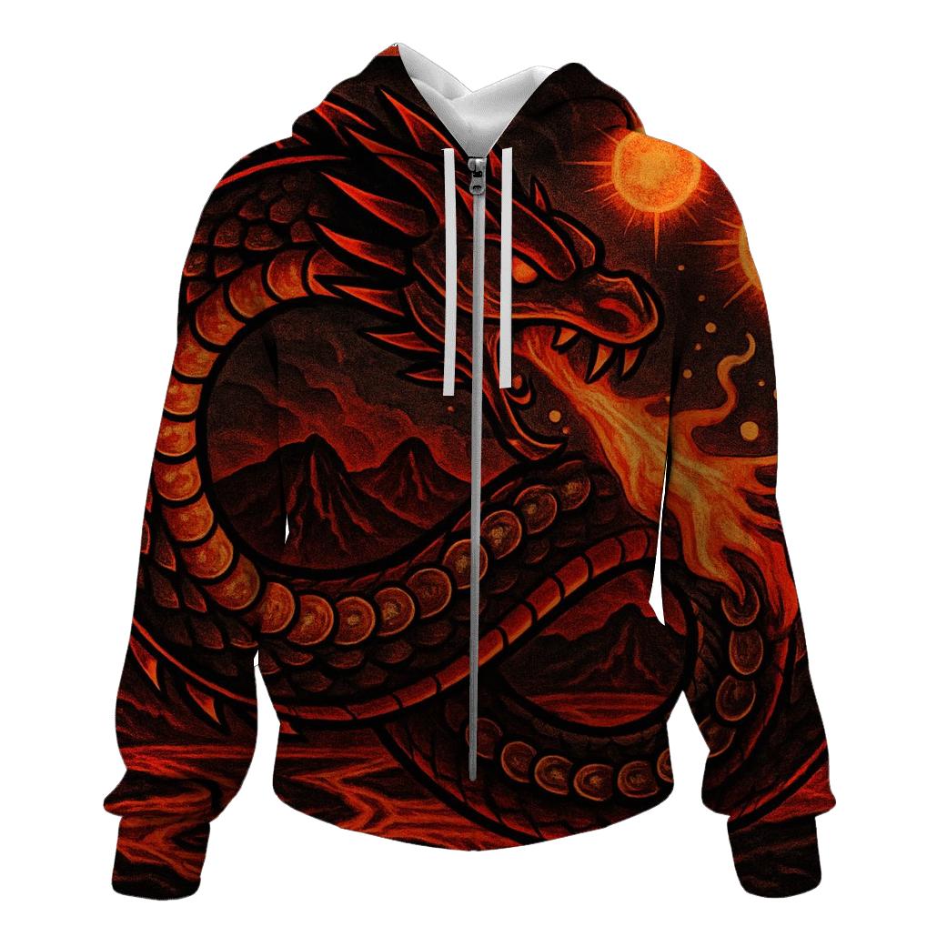 Solar Forge Ouroboros pullover hoodies