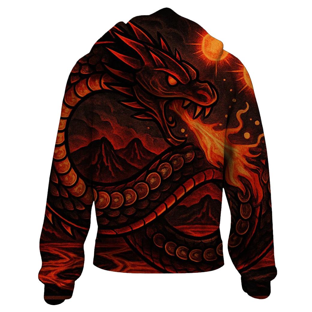 Solar Forge Ouroboros pullover hoodies