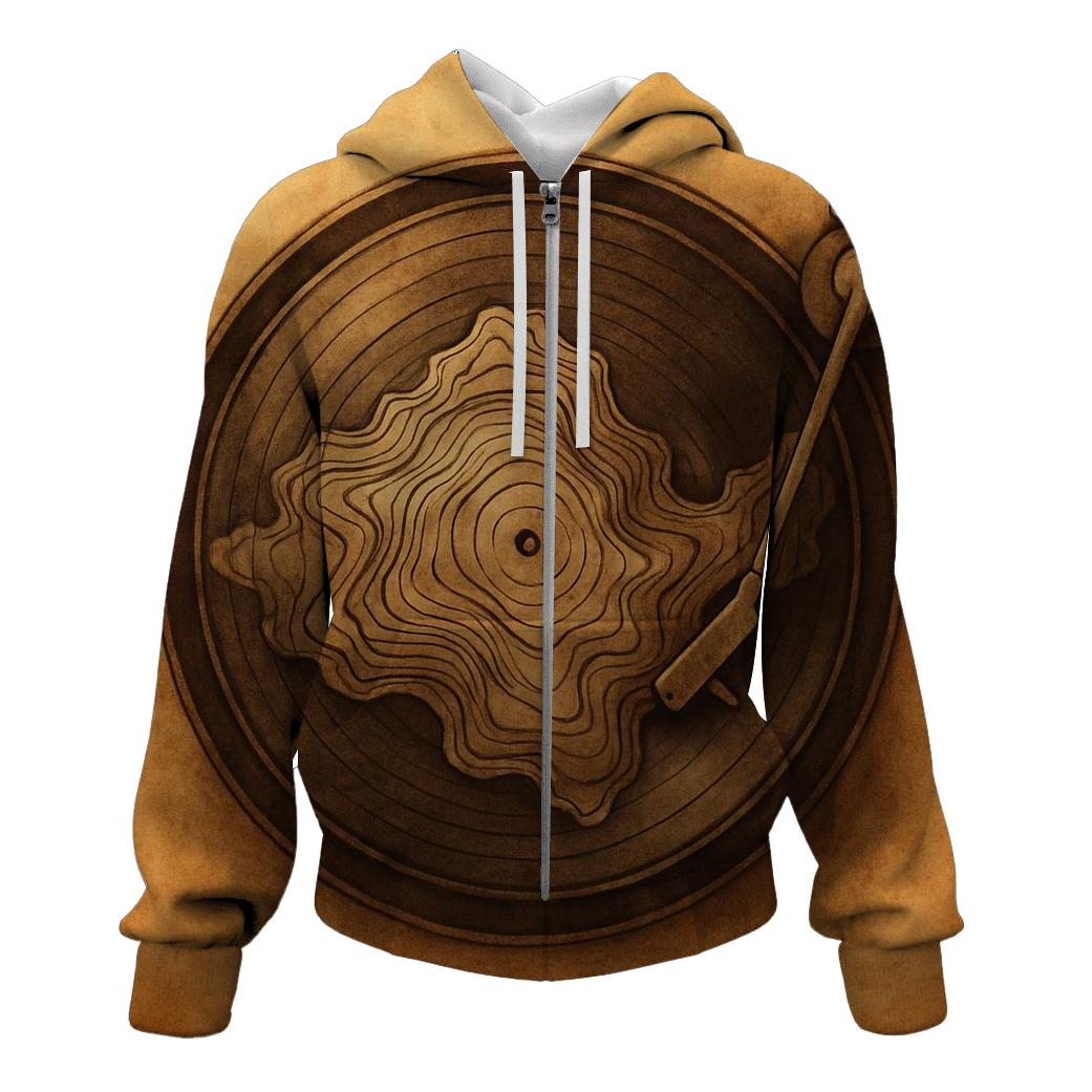 Turntable Topography designer hoodies
