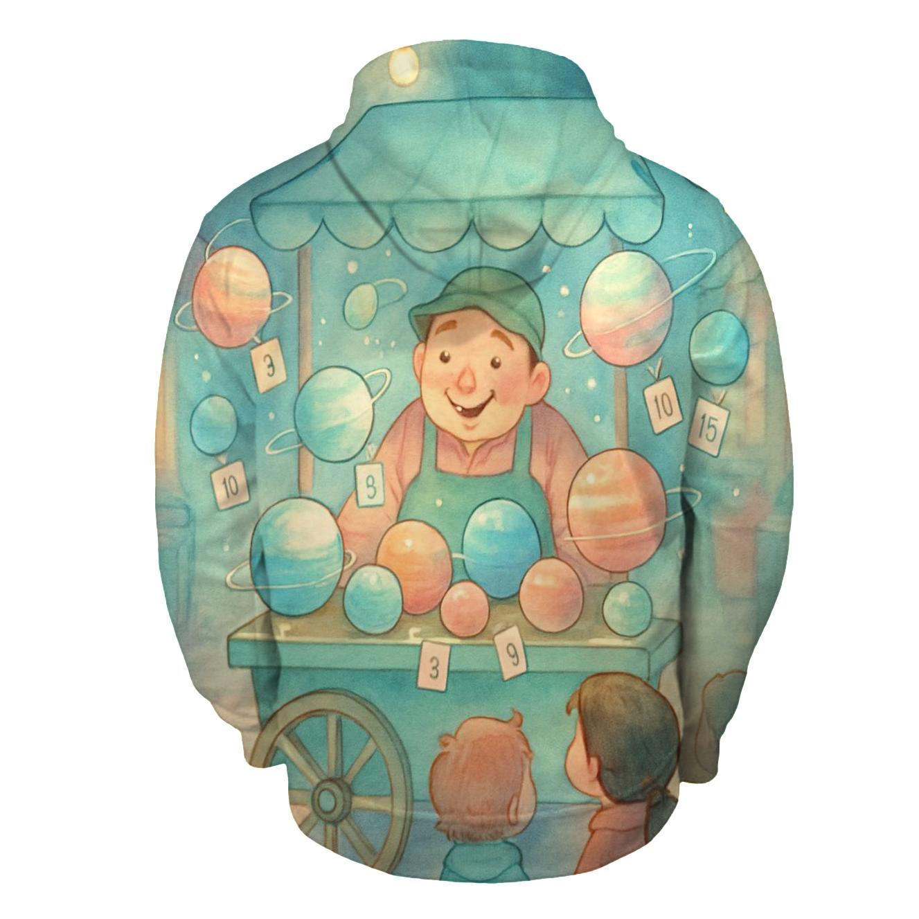 Pocket Planet Vendor graphic hoodies