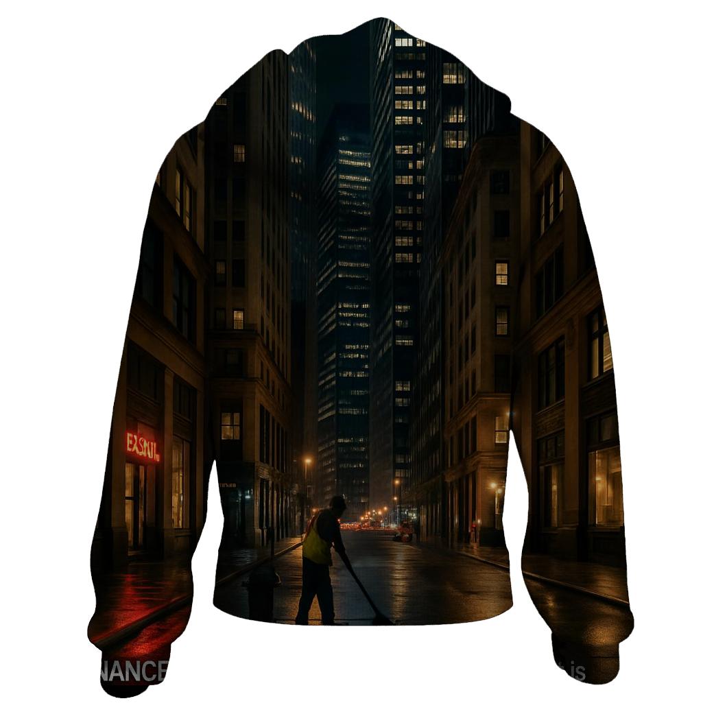Nighttime Financial District After Hours heavyweight hoodies