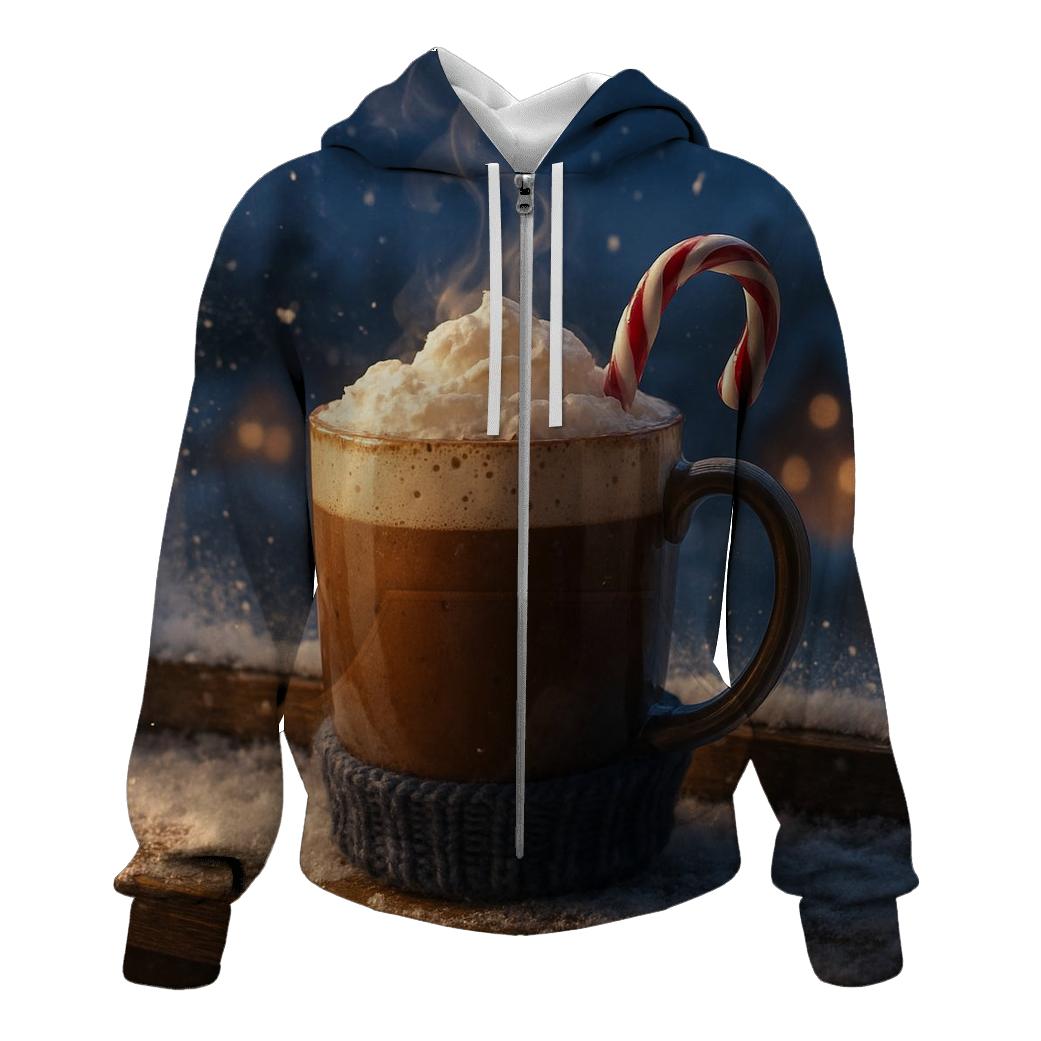 Hot Cocoa By Frosted Window heavyweight hoodies