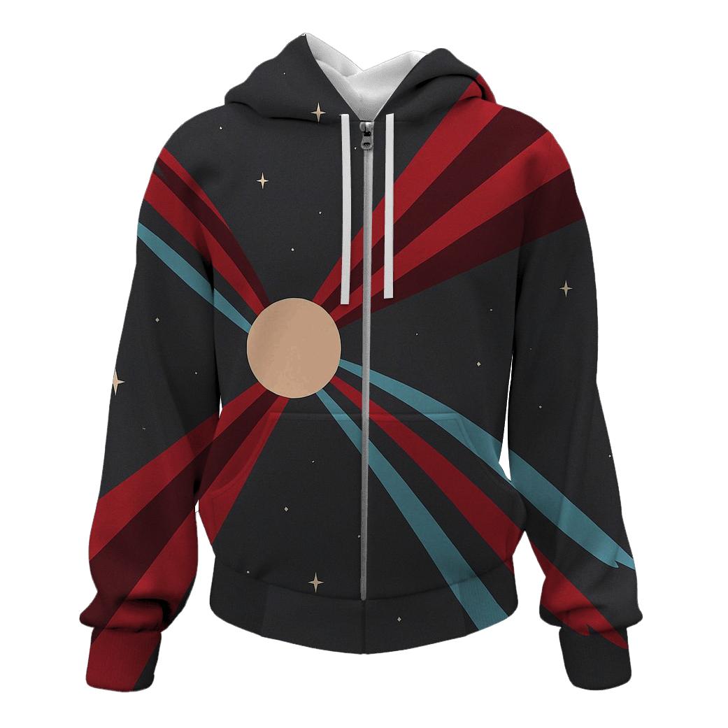 Jet Outflow Panels pullover hoodies