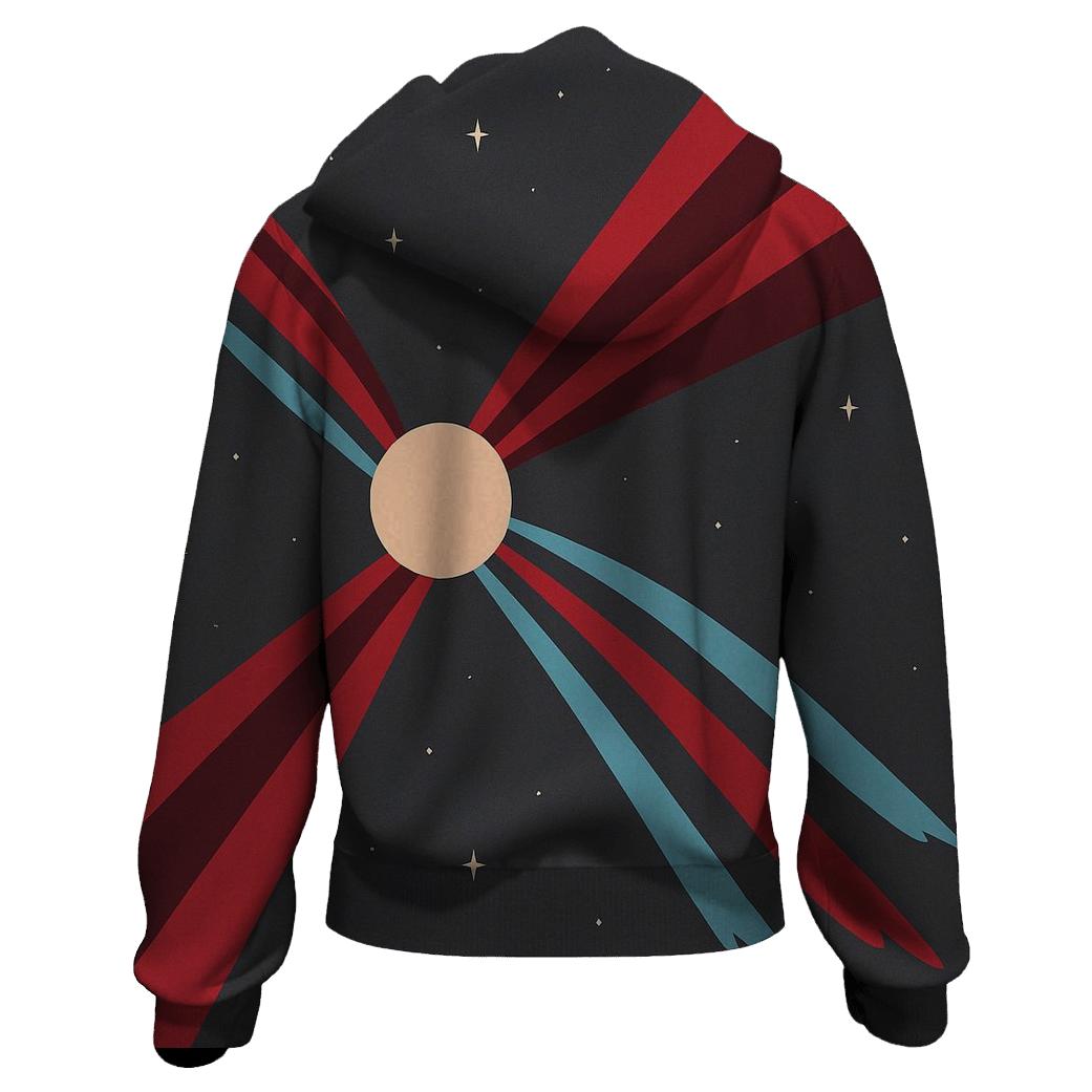 Jet Outflow Panels pullover hoodies