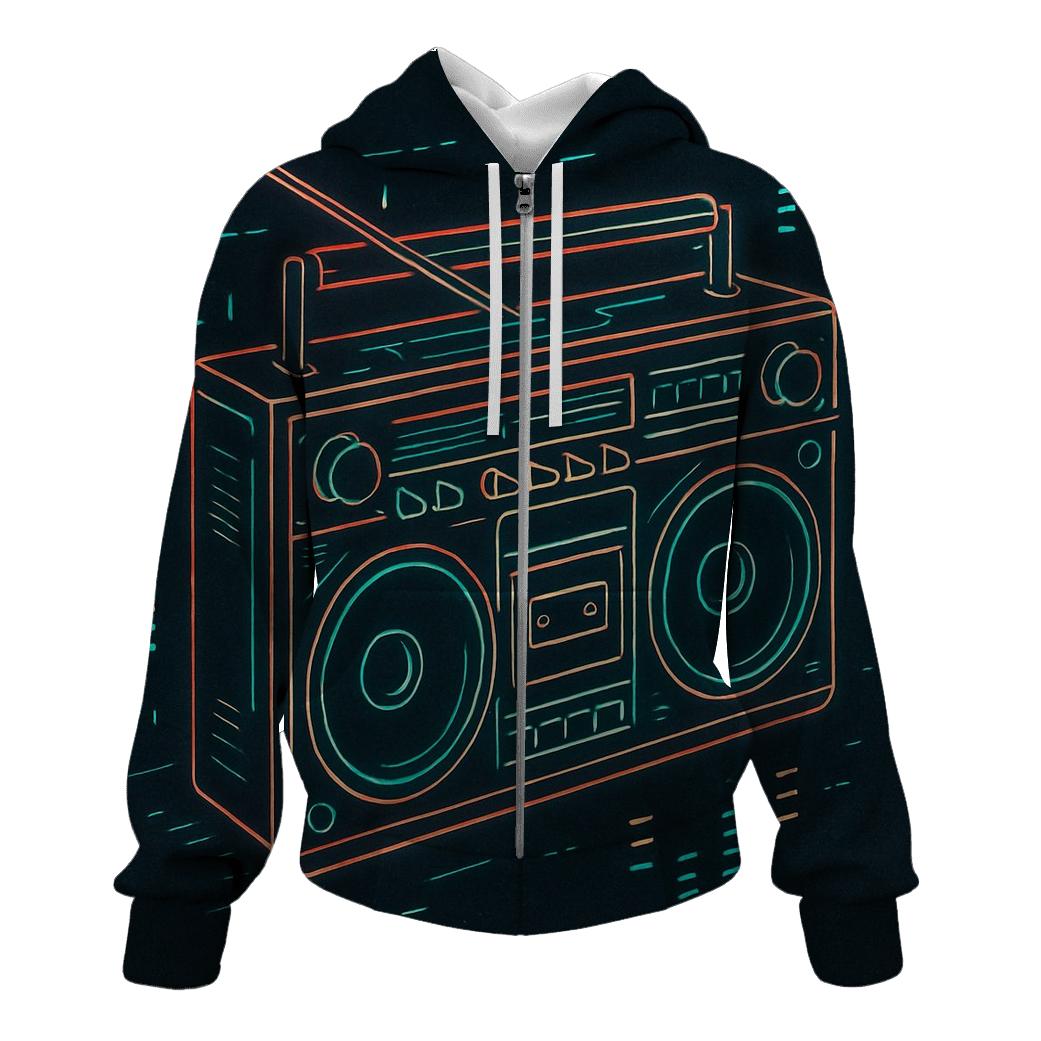 Boombox Neon Blueprint custom hoodies