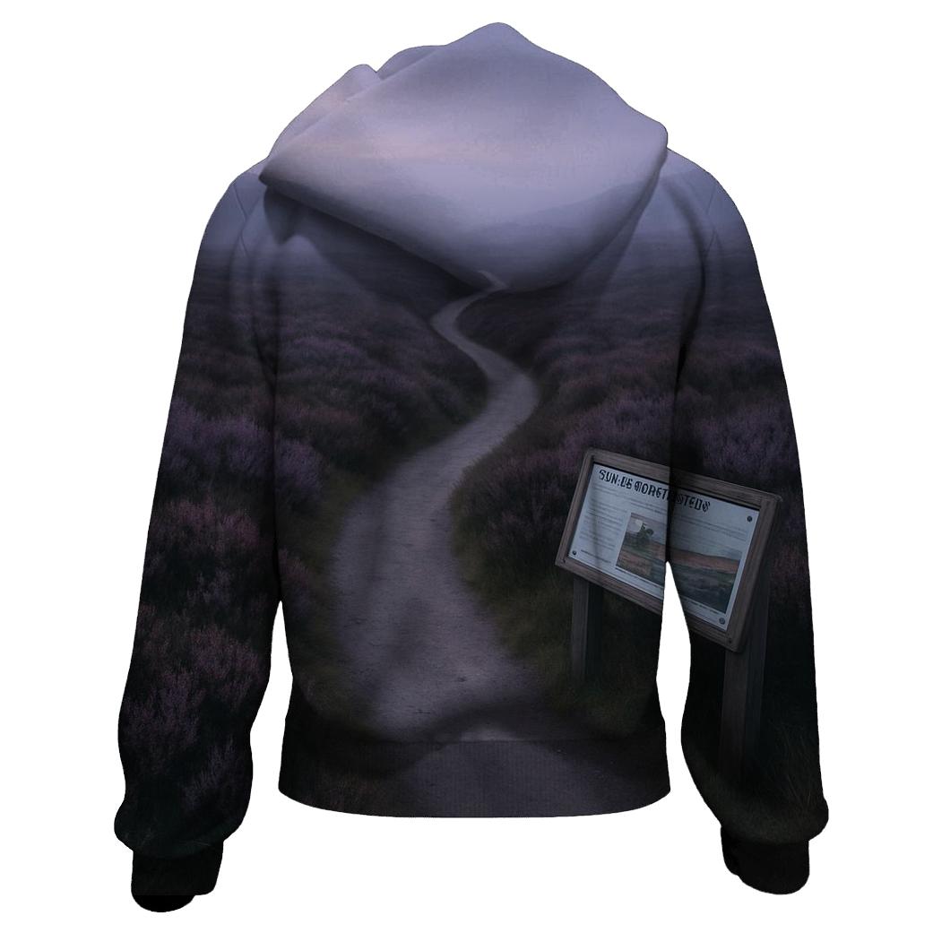 Highland Heather Mosaic Path zip-up hoodies