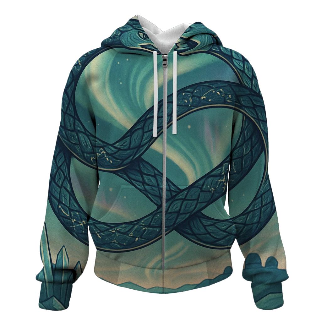 Aurora Ouroboros Braid custom hoodies