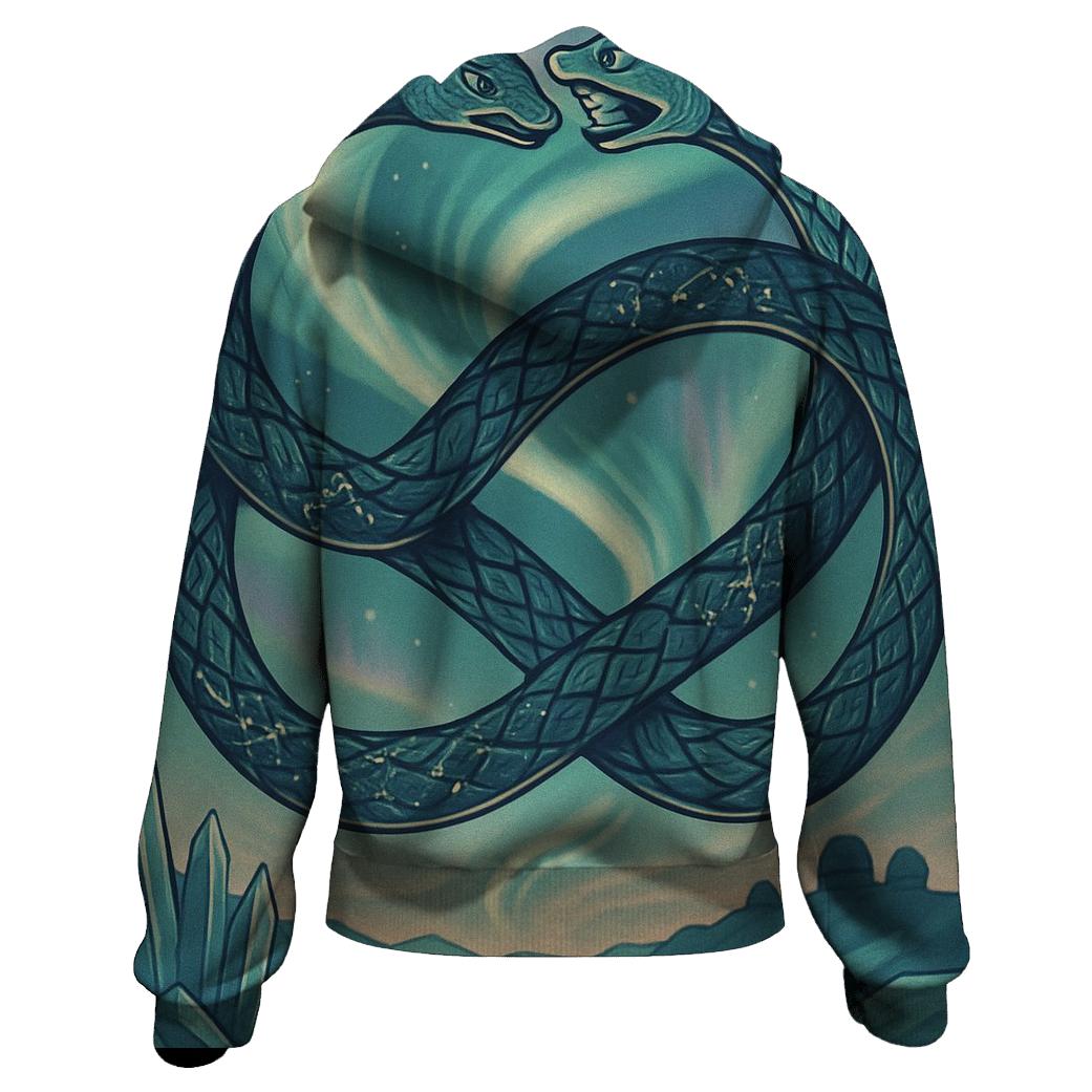 Aurora Ouroboros Braid custom hoodies