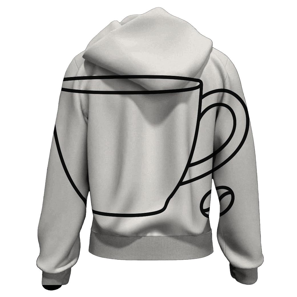 Cup Handle Outline graphic hoodies