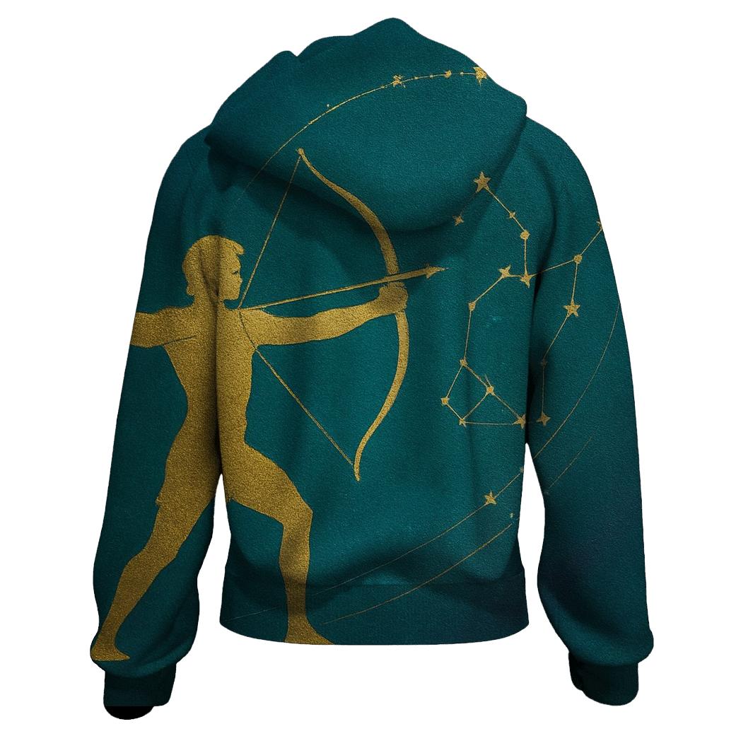 Sagittarius Archer Star Map embroidered hoodies