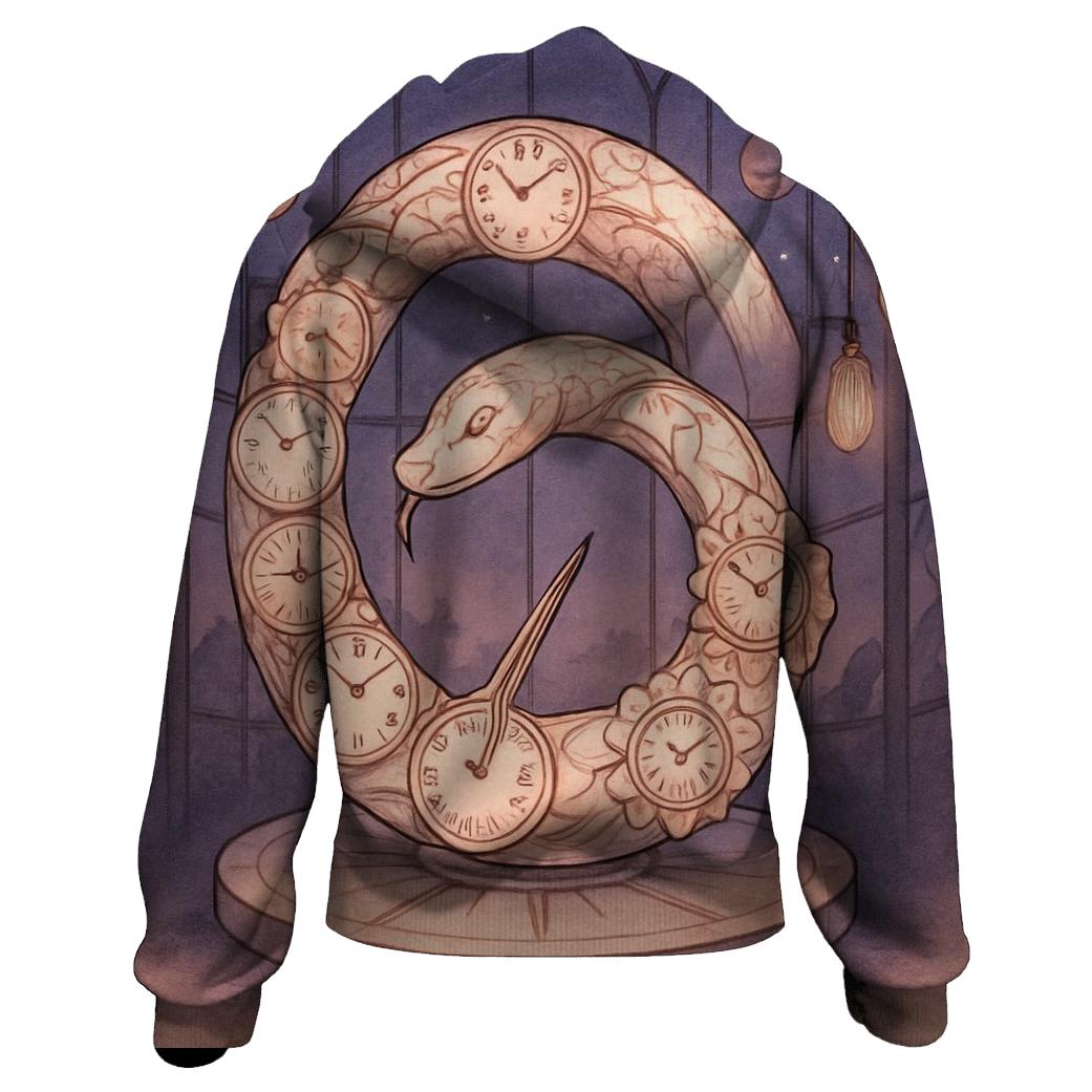 Ember Clockwork Garden graphic hoodies