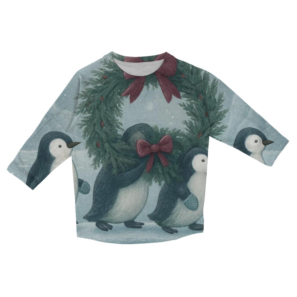Penguin Pilgrimage To The Wreath printed three quarter sleeve shirts