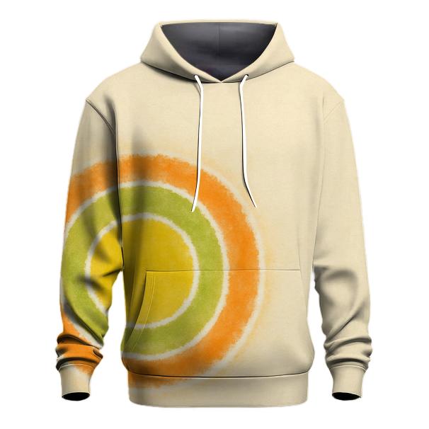 Off Center Citrus Bullseye embroidered hoodies