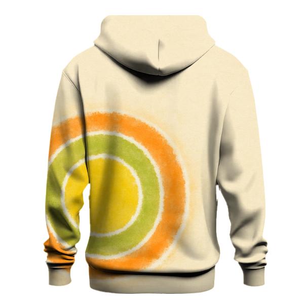 Off Center Citrus Bullseye embroidered hoodies