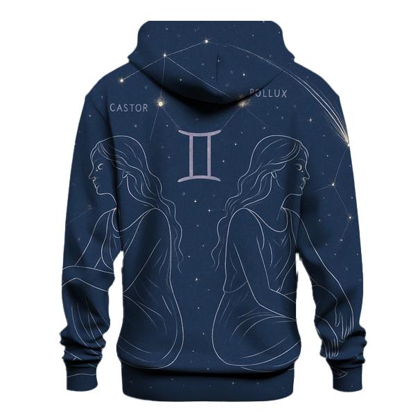 Ethereal Gemini Twins Portrait hoodie trends