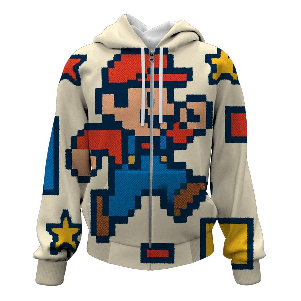 Vintage Arcade Pixel Hero custom hoodies