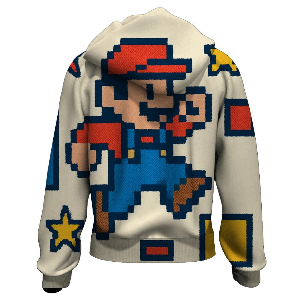 Vintage Arcade Pixel Hero custom hoodies