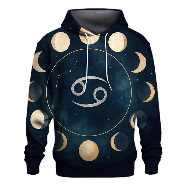 Cancer Moon Phase Cycle lightweight hoodies