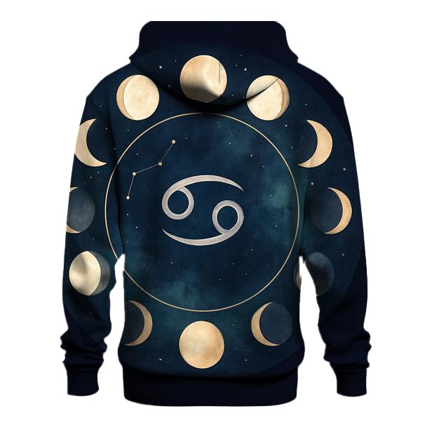 Cancer Moon Phase Cycle lightweight hoodies