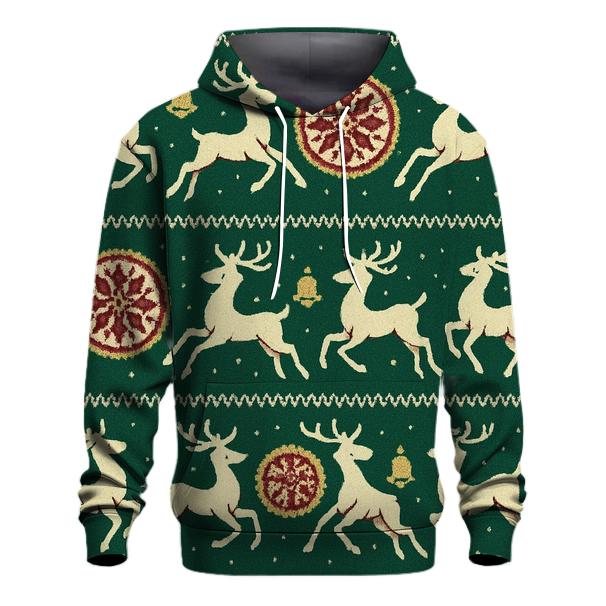 Reindeer Ribbon Carousel Design hoodie designs
