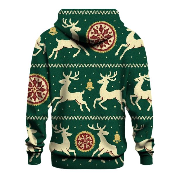 Reindeer Ribbon Carousel Design hoodie designs