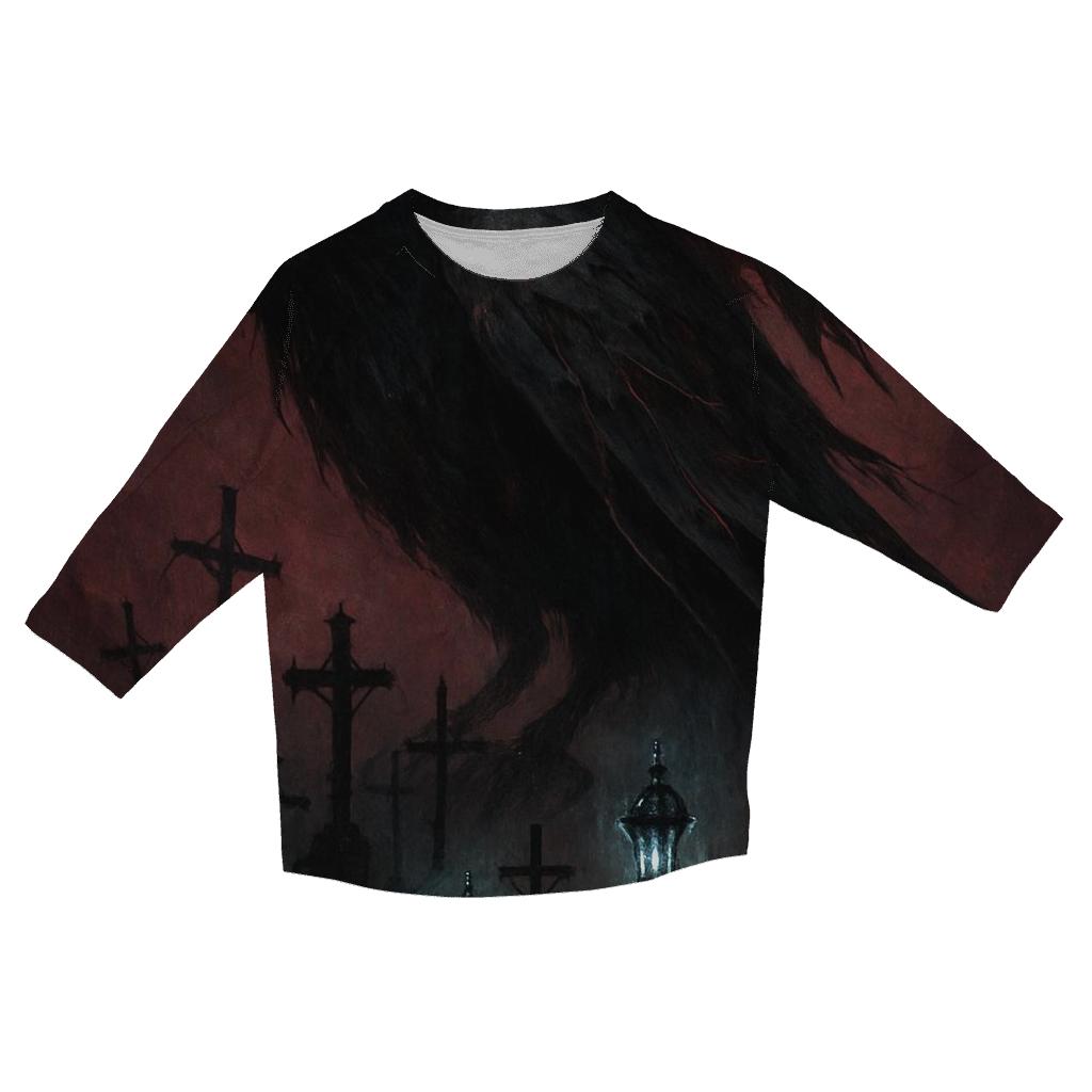 Ravenwing Necropolis casual three quarter sleeve shirts