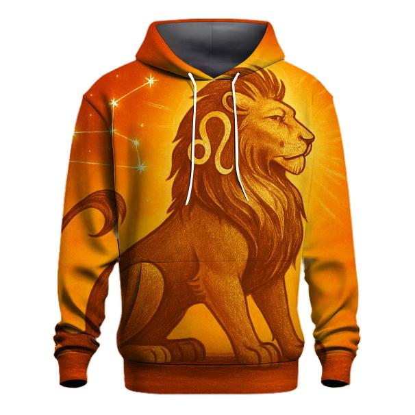 Leo Solar Flare Lion Artwork pullover hoodies