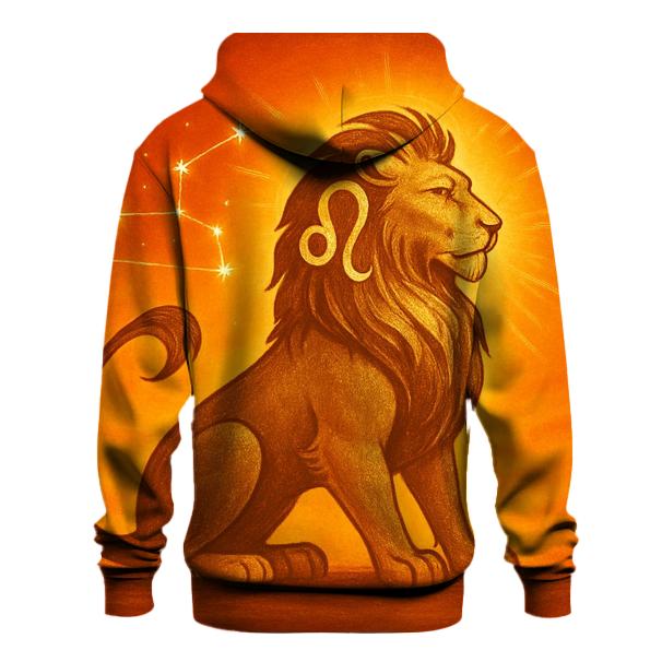 Leo Solar Flare Lion Artwork pullover hoodies