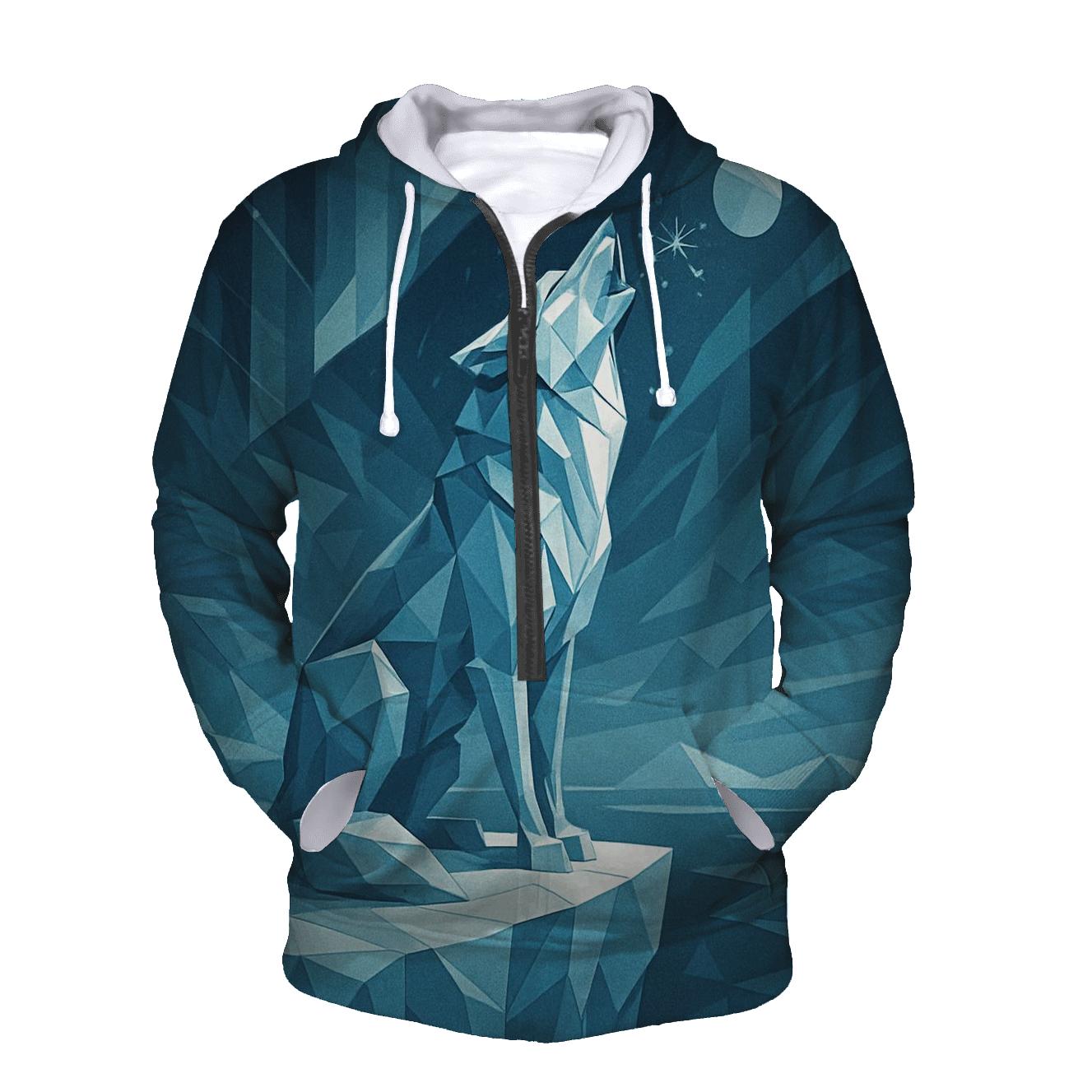 Frostbound Howler embroidered hoodies