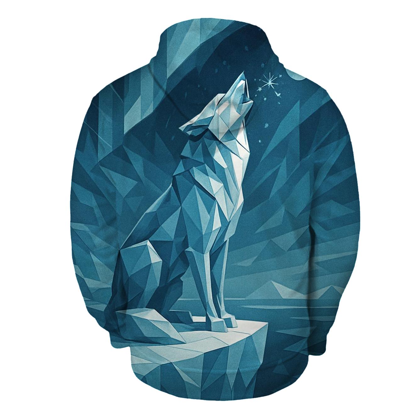 Frostbound Howler embroidered hoodies