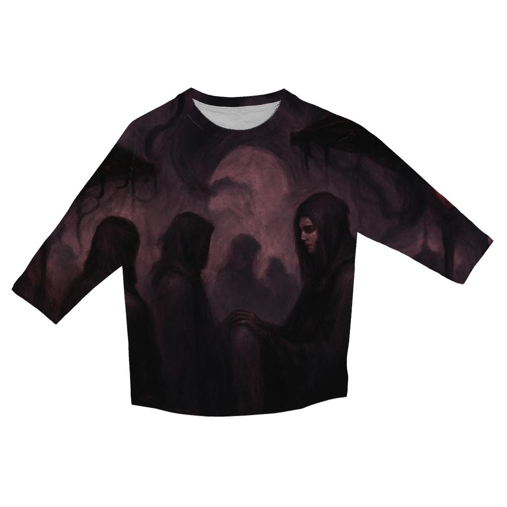 Ghoul Market Midnight designer 3/4 sleeve blouses