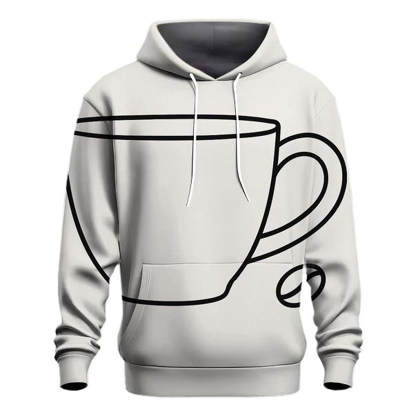 Cup Handle Outline premium hoodies