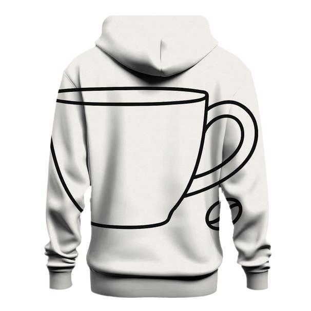 Cup Handle Outline premium hoodies