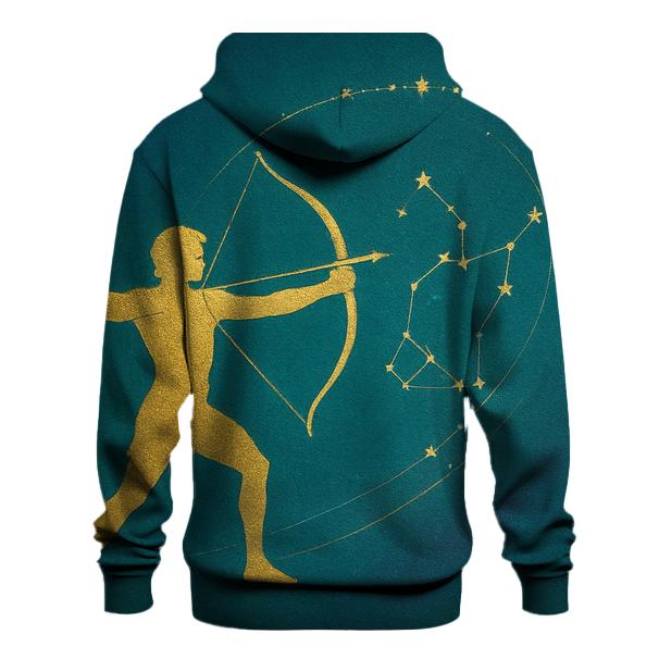 Sagittarius Archer Star Map graphic hoodies