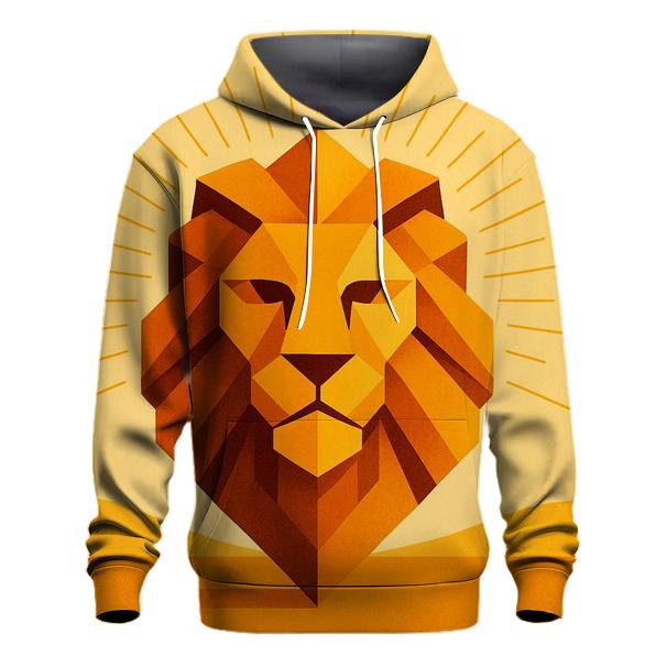 Solar Flare Geometric Lion hoodie designs