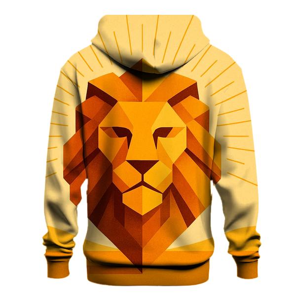 Solar Flare Geometric Lion hoodie designs