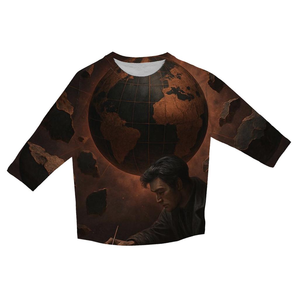 Atlas Of Shattered Worlds custom 3/4 sleeve shirts