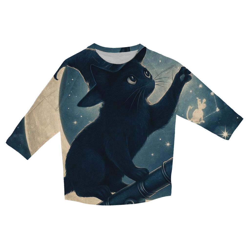 Stargazer Witch Cat stylish quarter sleeve tops