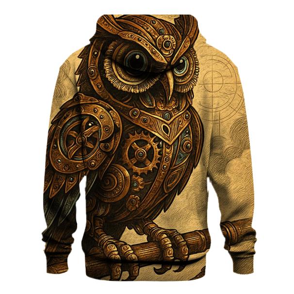 Steampunk Mechanical Owl hoodie styles