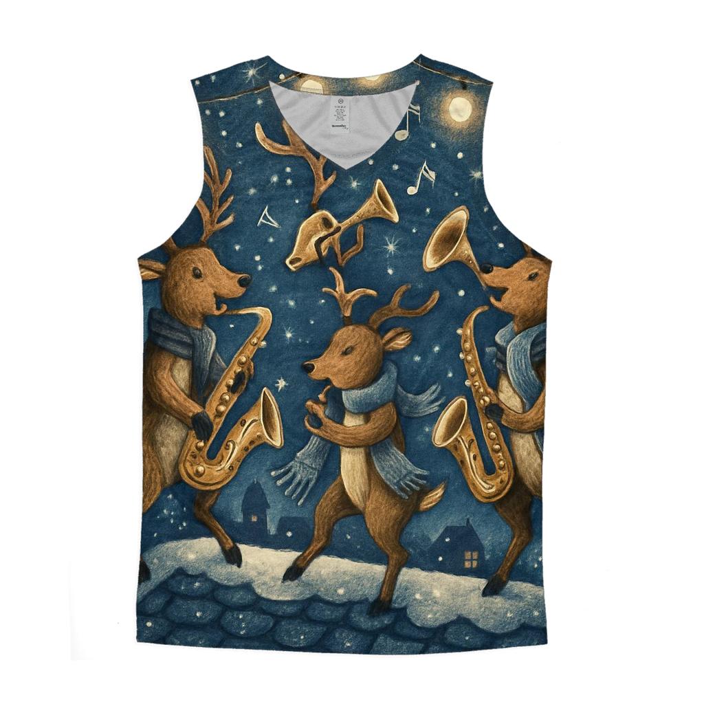 Reindeer Jazz Night sports performance tank tops