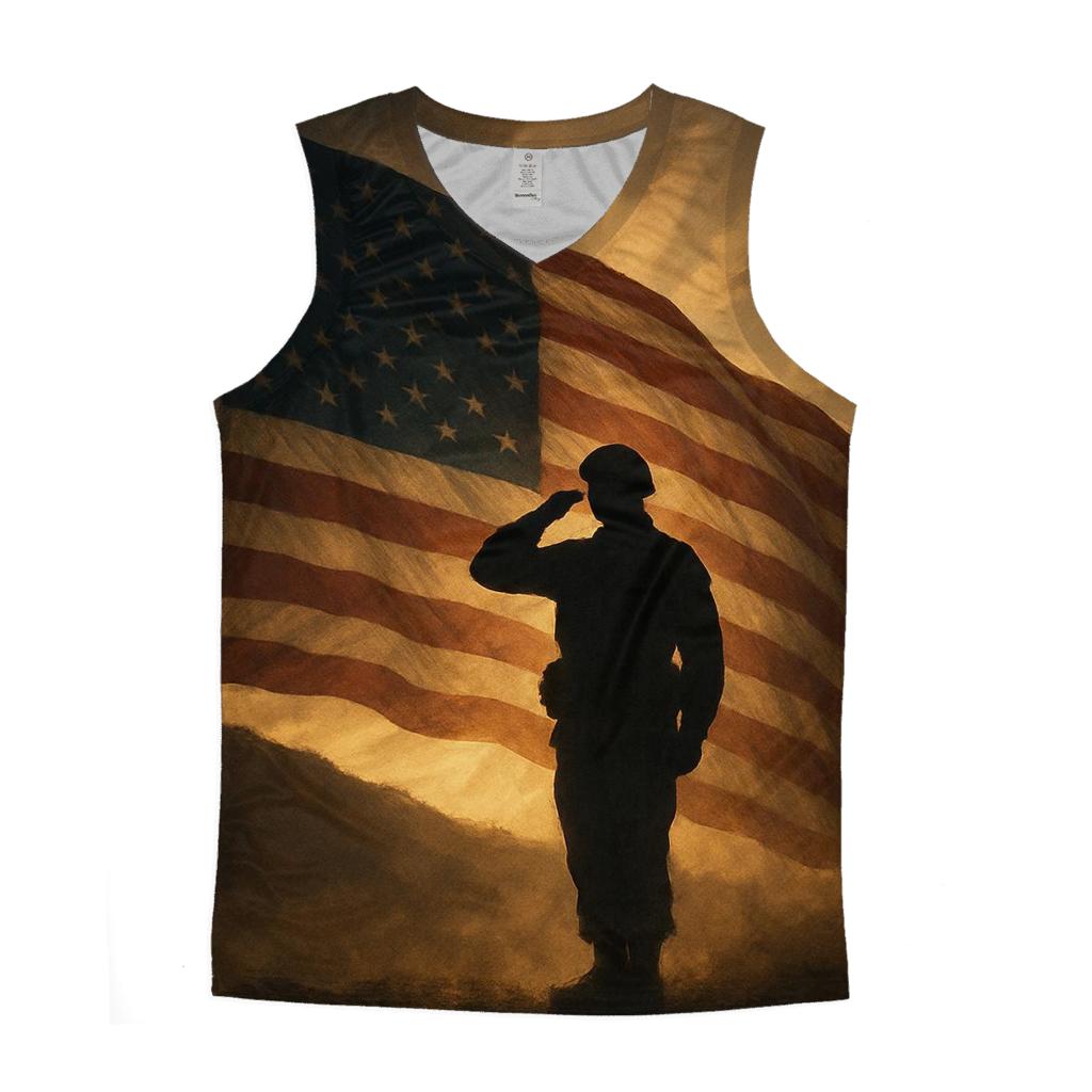 Dawn Sentinel Flag designer workout tanks